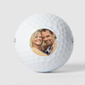 Golfer gepersonaliseerde foto golfballen (Voorkant)