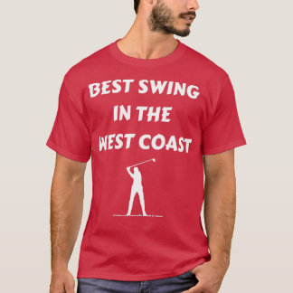 Golfer Gift Best Swing in West Coast Golfing V T-shirt