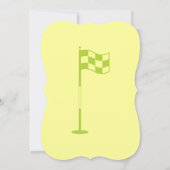 Golfer Golf Golfing 65th Birthday Invitation Kaart (Achterkant)
