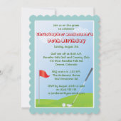 Golfer Golf Golfing Ball en Flag 30th Birthday Kaart (Voorkant)