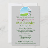 Golfer Golf Invitation 65e anniversaire (Devant)