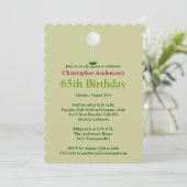 Golfer Golf Invitation 65e anniversaire (Debout devant)