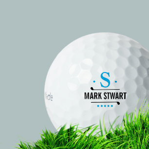 Golfer / golf-speler monogram golfballen