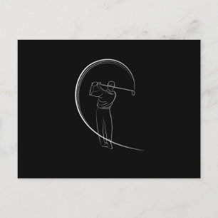 Golfer Golfing Golfing Golf Course Golf Swing Gift Briefkaart