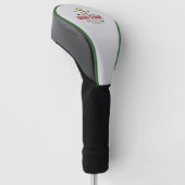Golfer / golfspeler monogram golfheadcover (Schuin)