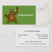 Golfer Gopher gaat gewoon door. Visitekaartje (Voorkant / Achterkant)