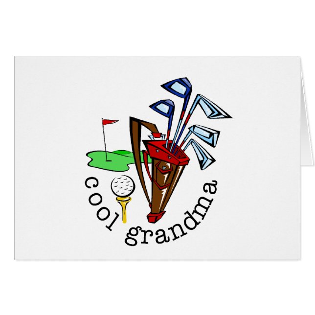 GOLFER GRANDMA (Voorkant Horizontaal)