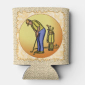 Golfer Grandpa koelbox Blikjeskoeler (Achterkant)