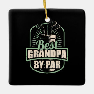 Golfer Grootvader de Beste Door Par Keramisch Ornament