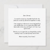 Golfer Heart Merci pour une grande journée (Dos)