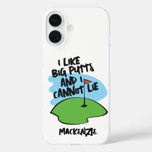 Golfer ik hou van grote putten en ik kan niet lieg iPhone 16 hoesje
