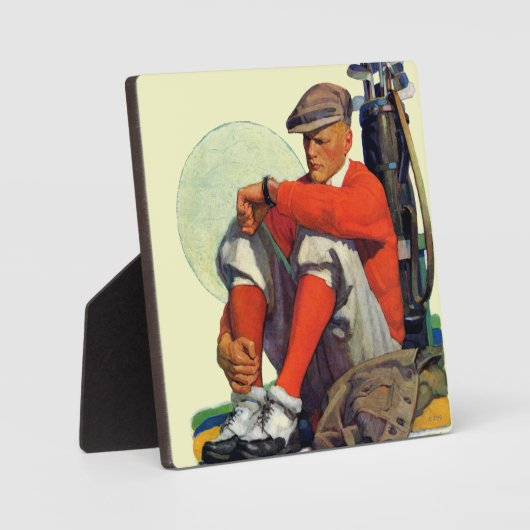 Golfer Kept Waiting Fotoplaat (Voorkant)