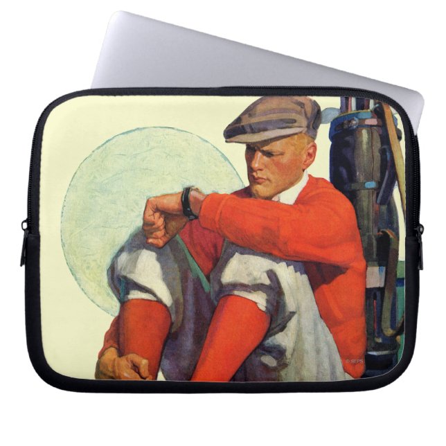 Golfer Kept Waiting Laptop Sleeve (Voorkant)