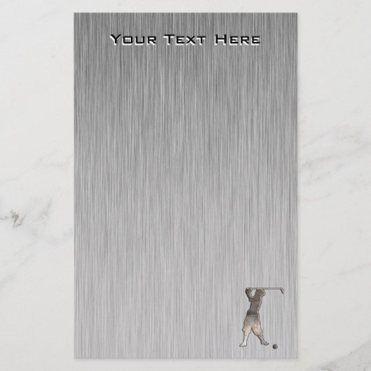 Golfer; Koel Briefpapier (Voorkant)