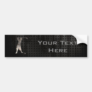 Golfer; Koel Bumpersticker