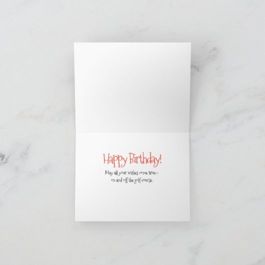 Golfer Lady Anniversaire & Fairy Golfmère souhaite (Intérieur)