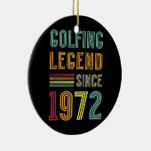 Golfer Legend 1972 50th Birthday Golf 50 jaar Keramisch Ornament (Rechts)