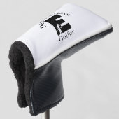 Golfer Letter E Golfheadcover (3/4 voorkant)