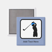  Golfer-Logo Magneet (Voorkant / Achterkant)