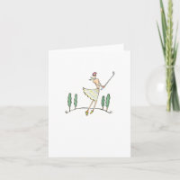 Golfer / Lulu Notes 4 x 5.6-briefkaart