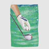 Golfer meilleure serviette de golf (Devant)