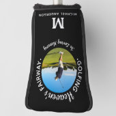 Golfer Memorial Golfing Heaven's Fairway 1 Foto Golfheadcover (Draai 90)