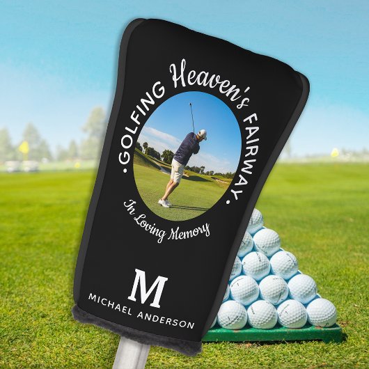Golfer Memorial Golfing Heaven's Fairway 1 Foto Golfheadcover