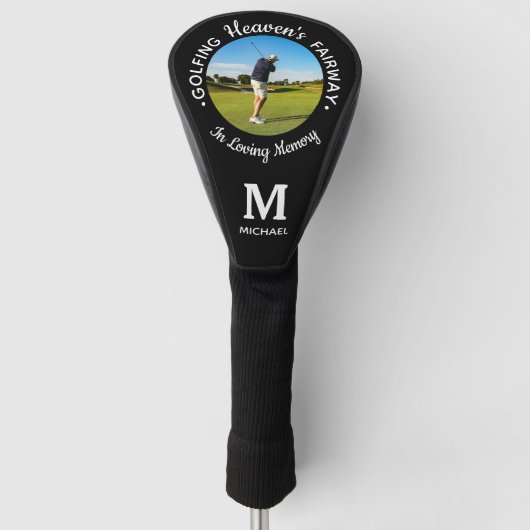 Golfer Memorial Golfing Heaven's Fairway Foto Golfheadcover (Voorkant)