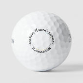 Golfer Memorial Heaven Remembrance Keepomwille Fot Golfballen (Voorkant)