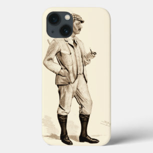  Golfer met tabakspijp en -laarzen iPhone 13 Hoesje