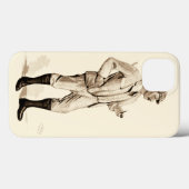  Golfer met tabakspijp en -laarzen Case-Mate iPhone Case (Achterkant (horizontaal))
