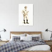 Golfer met tabakspijp en -schoenen Canvas Afdruk (Insitu (Slaapkamer))