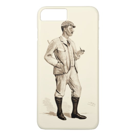 Golfer met tabakspijp en -schoenen Case-Mate iPhone Case (Achterkant)