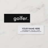 golfer. mini visitekaartje (Voorkant / Achterkant)