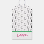 Golfer NAAM T-shirt Golfbal Sportplezier Cadeaulabel (Voorkant)