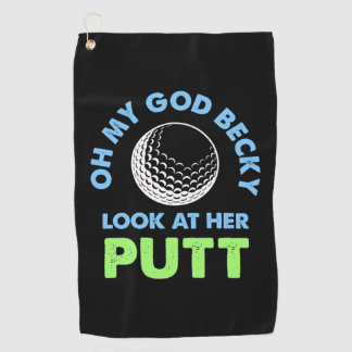 Golfer Oh Mijn God Golfhanddoek