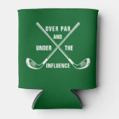 Golfer onder invloed | Aangepast gepersonaliseerd Blikjeskoeler (Voorkant)