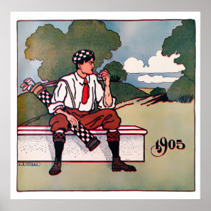  Golfer Print 1905