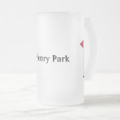 Golfer Putting Ball Matglas Bierpul (Voorkant rechts)