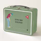 Golfer Putting Ball Thed (Voorkant)