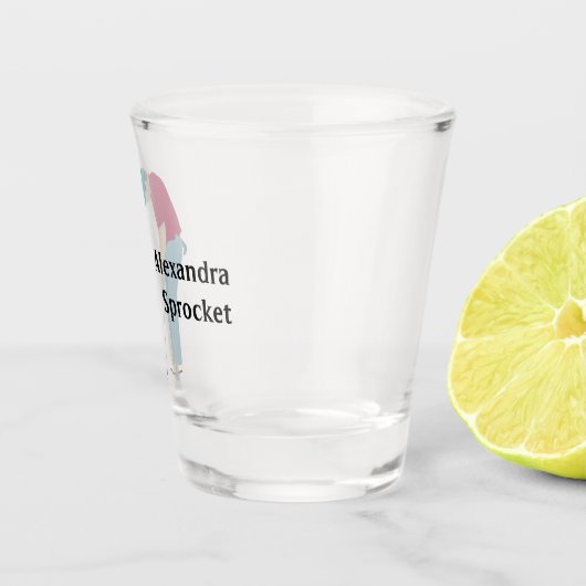 Golfer Putting Shot Glas (Rechts)