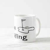 GOLFER / RETRAITE'S *GONE GOLFING* MUG (Devant droit)