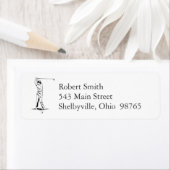Golfer Return Address Labels (Insitu)