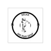 Golfer Rubberstempel (Afrduk)
