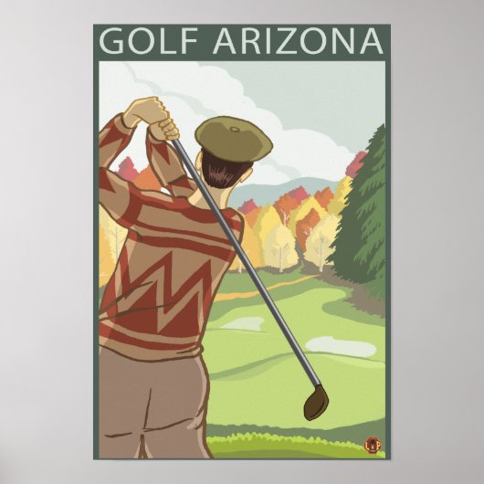 Golfer SceneArizona Poster (Voorkant)