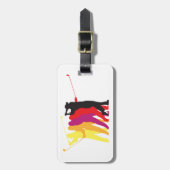 Golfer Silhouetten Bagagelabel (Voorkant verticaal)