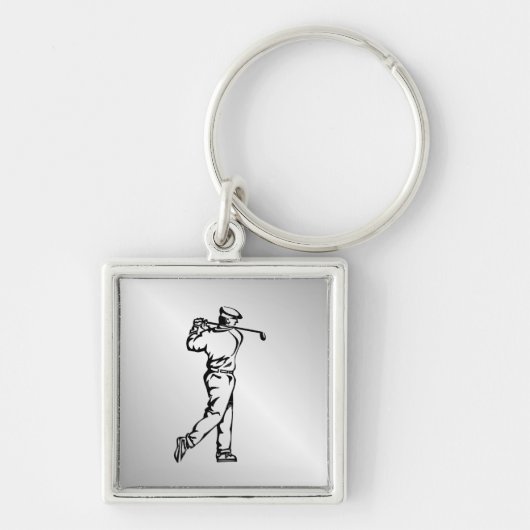 Golfer Sleutelhanger (Voorkant)