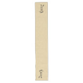 Golfer Sport Design Leather Kijk uit Lange Tafelloper (Voorkant)