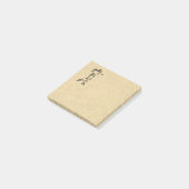 Golfer Sport Design Leer Look Post-it® Notes (Schuin)