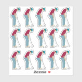 Golfer Sticker (Vel)